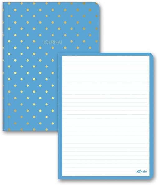 Le Puantiyeli Mini Defter Çizgili Mavi 14x20 cm