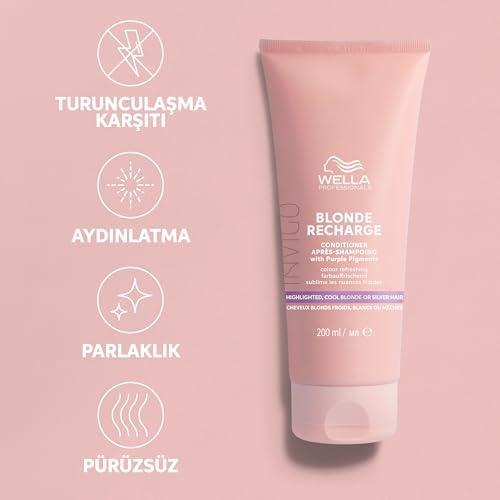 Wella Professionals Invigo Blonde Recharge Cool Blonde Nötrleştirici Mor Saç Kremi 200 ml