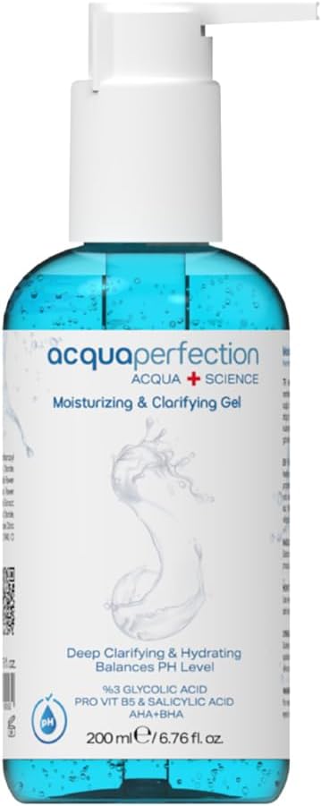 Acqua Perfection Nemlendirici ve Temizleyici Yüz Temizleme Jeli 200ml Arındırıcı Siyah Nokta Akne Karşıtı Leke Açıcı