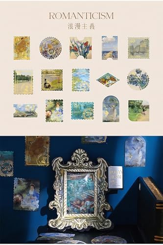 GUGUK Romantik Sanat Pul Temalı 45 Adet Seti • Bullet Journal