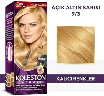 Wella Koleston Intense Saç Boyası 9/3 Açık Altın Sarısı - Salon Kalitesi