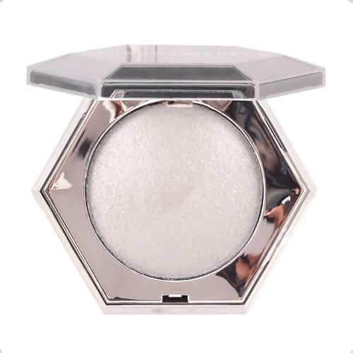 Xspring Pudra Paleti, Fırınlanmış Işıltılı Pudra Paleti, Uzun Süreli Su Geçirmez Parlak Highlighter Makyajı, İnci Işıltılı Tonlar ile Yüz Aydınlatıcı