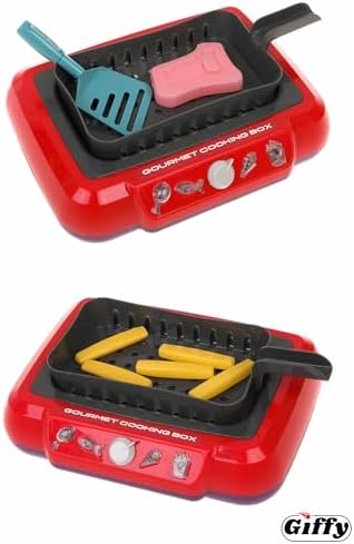 Sihirli Ocak Barbekü Izgara Renk Değiştiren Sebze Ve Gıdalar Mutfak Seti 20 Parça Pilli