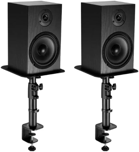 Ayarlanabilir Masaüstü Hoparlör Standı | 2 Adet Set | 15kg Taşıma Kapasiteli