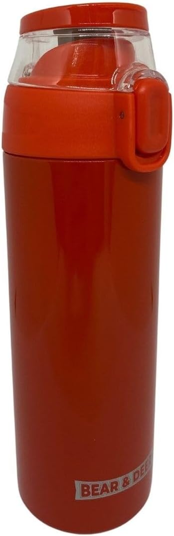 & Deer 450Ml Otomatik Şeffaf Kapaklı Çelik Matara 8680965658405