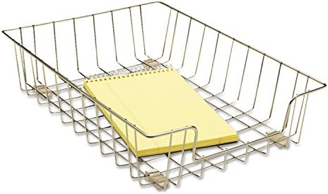 İş İstasyonu Mektup Masa Tepsisi Düzenleyici, Tel, Gümüş (60012), 3 x 10 x 14-1/8"