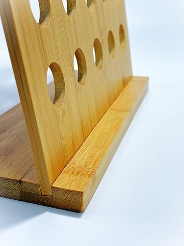 Bambu Ayaklı Kapsül Kahve Standı Organizer – Geniş Depolama Kapasiteli, Doğal Ahşap Malzemeden Şık ve Kap Dayanıklısül Düzenleyici, Kahve Kapsül Saklama (35 Göz)