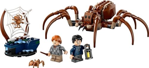 Potter Aragog Yasak Ormanda 76434 – 7 Yaş Üzeri Çocuklar için Hediye Fikri, Potter ve Ron Weasley Minifigürleri ile 2 Örümcek Figürü İçeren Yaratıcı Oyuncak Yapım Seti (195 Parça)