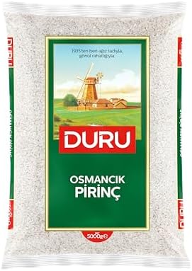 Duru Bak. Osmancık Pirinç 5 Kg, Pilavlık, Kolay Pişen, Tane Tane, Uzun Taneli Yerli Pirinç
