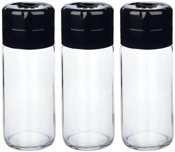 3lü Baharat Takımı Cam Tuzluk Biberlik Star Baharatlık