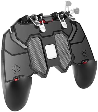 4 Tetikli Mobil Oyun Kolu – 90° Dönebilen Gövde, Ergonomik Kavrama, Dayanıklı Fiber Malzeme, Uyumlu PUBG & COD & Fire Oyun Kontrolcüsü | AK66