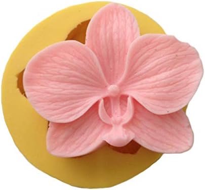 Orkide Figürlü Silikon Pasta ve Seker Hamuru Kalibi