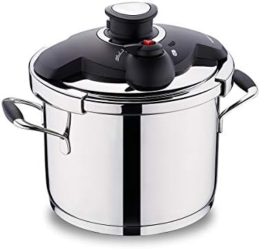 Flora 6 lt Siyah Düdüklü Tencere