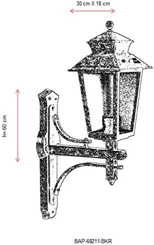 68211 Bahçe Aplik, 60 w, Kahverengi
