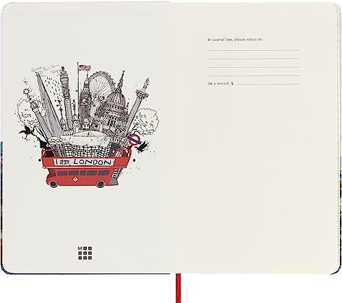 Özel Seri "I Am London" Çizgili Defter L Boy