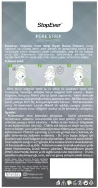 StopEver Pore Strip Siyah Nokta Bandı – 2'li Paket (Charcoal + Tea Tree) | Siyah Nokta Karşıtı | Gözenek Temizleyici | Aktif Karbon & Çay Ağacı Özlü | 12 Adet