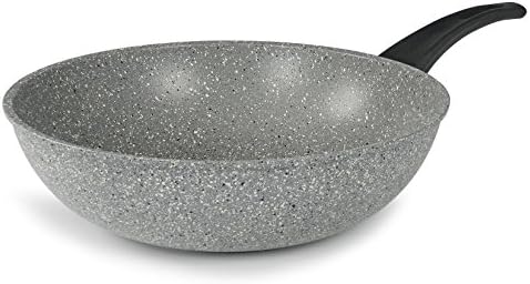 Flonal Dura Induction tava, sağlıklı pişirme ve kızartma için, yapışmaz ve son derece çizilmeye karşı dayanıklı, indüksiyon, gaz, seramik, İtalyan Premium kalite, Wokpfanne 28cm