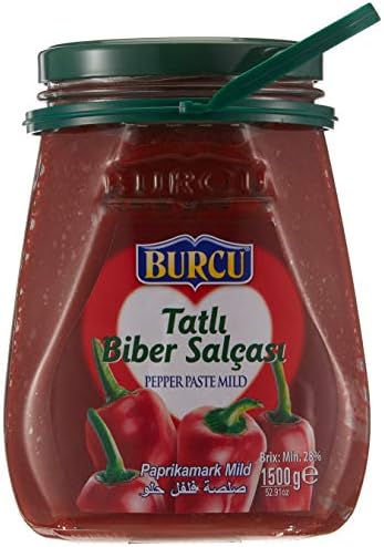Burcu Gıda 1500 Gr Ev Tıpı Tatlı Bıber Salcası
