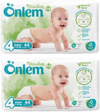 Önlem Botanika Bebek Bezi İkili Jumbo Paket Maxi 44 Adet