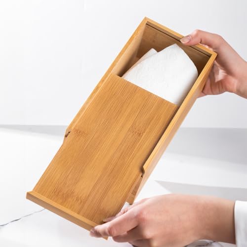 0006 Bambu Peçetelik Ahşap Dekoratif Peçetelik Masaüstü Peçetelik Peçete Düzenleyici Peçete Kutusu