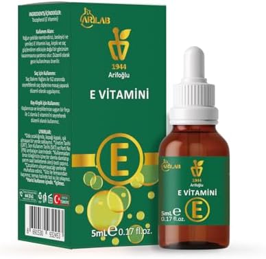 Arlab E Vitamini 5ml%100 Saf Arifoğlu - Cilt ve Saç İçin Doğal ürün | Arlab Vitamin E 5ml 100% Pure Arifoğlu - Natural for Skin and Hair