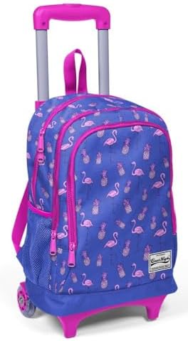 Işıklı Tekerlekli İlkokul Çantası - Mavi - Kız Çocuk