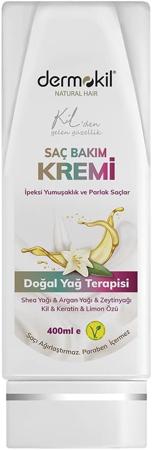 DERMOKİL Vegan İpeksi Yumuşaklık Ve Parlak Saçlar İçin Saç Kremi 400 ml