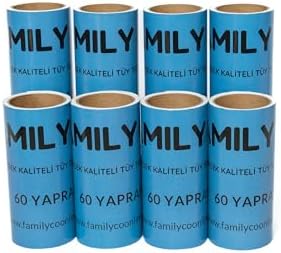 Co.Kedi Köpek Saç Kıl Tüy Toplayıcı Rulo 8 ADET YEDEK KARTUŞ HER BİRİ 60 YAPRAK