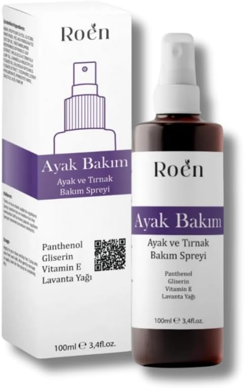 Roen Ayak ve Tırnak Bakım Spreyi, Panthenol ve Vitamin E İçerikli, Lavanta Yağlı, 100ml