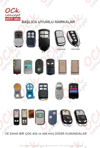 KG GARAJ KUMANDASI WİCOM UK44 - 4 TUŞLU 433MHZ (KODLANABİLİR VE KOPLAYANABİLİR KUMANDA)