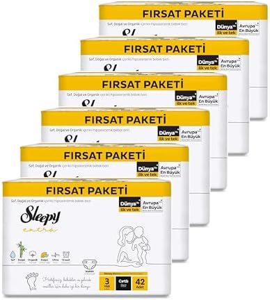 Sleepy Extra Günlük Aktivite Fırsat Paketi Bebek Bezi 3 Numara Midi 252 Adet