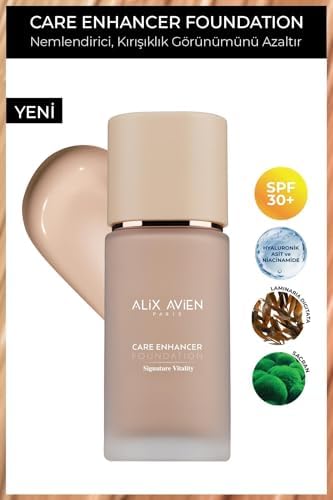 Alix Avien Kırışıklık Karşıtı Nemlendirici SPF30 Parlak Bitişli Fondöten Care Enhancer 803 Rose Buff