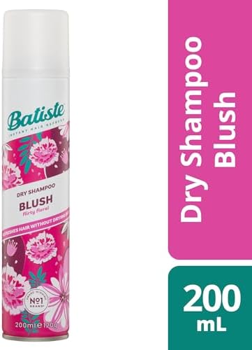 Batiste Kuru Şampuan Allık 200ml, Çiçek ve Seksi Kokulu, Yıkama Arasında Saçları Yenilemek İçin Durulama Spreyi İçermeyen (Ambalaj Değişebilir)