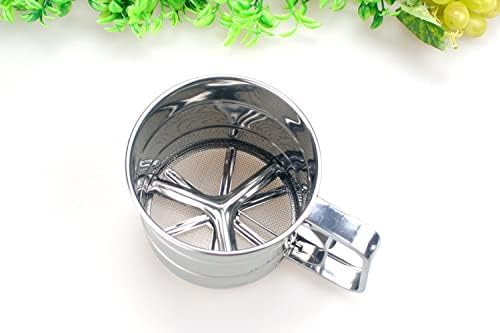 Paslanmaz Çelik Tetikli Un Eleme Aparatı, Un Eleği, Un Eleyici | Yenilikçi Paslanmaz Çelik Tetikli Un Eleme Aparatı - Mükemmel Un Eleği ve Eleyici Ürün!