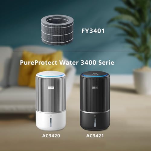3400 Serisi PureProtect Water Nemlendirme Filtresi, 3400 Serisi ile Uyumlu, 6 Aya Kadar Kullanım Ömrü, NanoCloud Teknolojisi, Orijinal Filtre FY3401/00