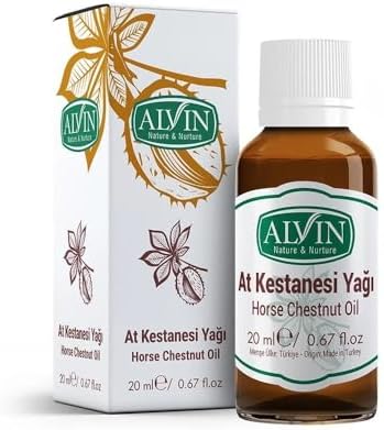 Alvin At Kestanesi Yağı, Soğuk Sıkım ve Doğal, Horse Chestnut Oil, 20 ml
