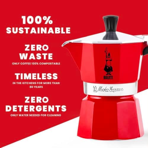 4942 Kahve Pişirici, 3 Bardak, Kırmızı 2li paket