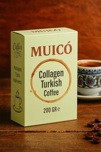Muico Geleneksel Öğütülmüş Kolajen Türk Kahvesi– Kolajen Peptit & Hindiba Ekstraktlı 200 gr