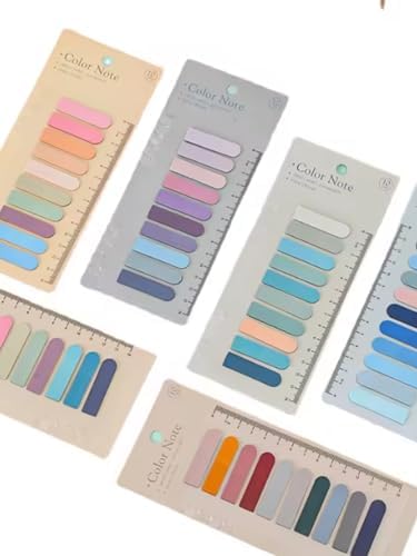 Şeffaf Renkli Yapışkanlı Not Kağıdı Oval Etiket (Yıldız Denizi)