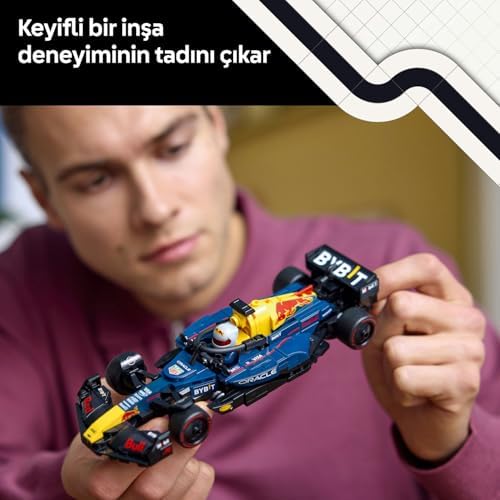 Speed Champions Oracle Red Bull RB20 F1 Yarış Arabası 77243 – Yetişkinler için Koleksiyonluk Sürücü Minifigürü ve Orijinal Detaylar İçeren Koleksiyonluk Model Yapım Seti (251 Parça)