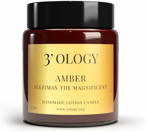 3'OLOGY Amber Suleiman The Magnificent Handmade Lotion Candle, 125 gr