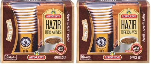 Ofis Seti Hazır Türk Kahvesi Orta (Orta Şekerli) 10' lu Paket (10 Adet x 9 Gr) 2li paket