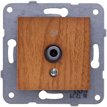 / Ceviz Uydu Prizi F Konnektörlü 10 dB Mekanizma ve Düğme/Kapak Vakumlu Paket