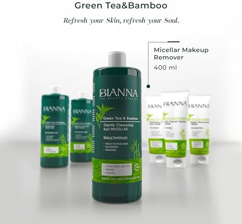 Bianna Makyaj Temizleme Suyu C Vitaminli Bambulu ve Yeşil Çaylı Makyaj Temizleyici - 400ml