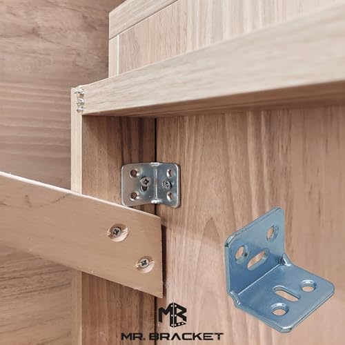 10 ad. L Demir Gönye Köşebent 30x25x25mm - Mobilya Dolap Raf Masa Köşe Bağlantı Birleştirme Sabitleme Aparatı