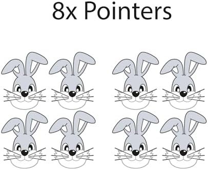 Tavşan Şeklinde Boy Ölçüm Cetveli - Bebek ve Çocuk Odası İçin