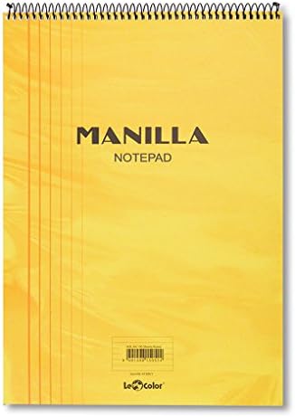 Lé 41300/1 Manila Notepad Yumuşak kapak, 1.hamur kağıt Spiralli, Sarı