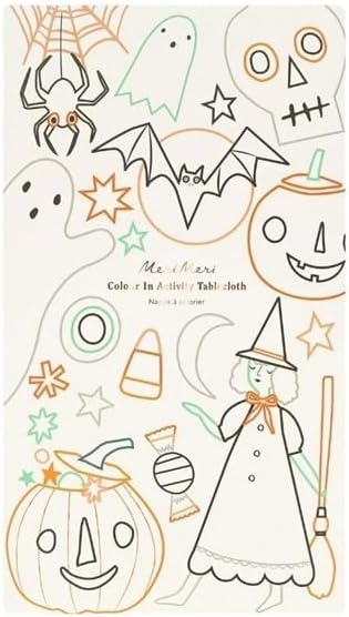 - Halloween Colour In Activity Tablecloth - Bayramı Aktivite Masa Örtüsü