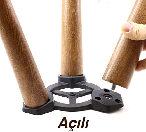 3 ADET Mobilya Zigon Sehpa Ayak Aparatı Masa Üçlü Plastik Bağlantı Açılı Dereceli Ayak Tabanı