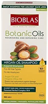 BIOBLAS Botanic Oils Saç Dökülmesine Karşı Argan Yağlı Şampuan (360 ml)